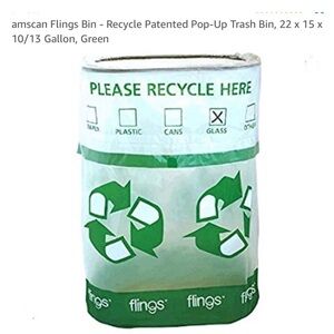 ‼️Flings Pop up Recycle bin. Instant Set up.NWT.